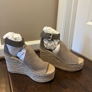 Marc Fisher Annie Suede Espadrille Size 6.5